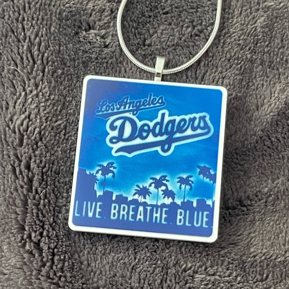 Los Angeles Dodgers Blue Pendant Necklace